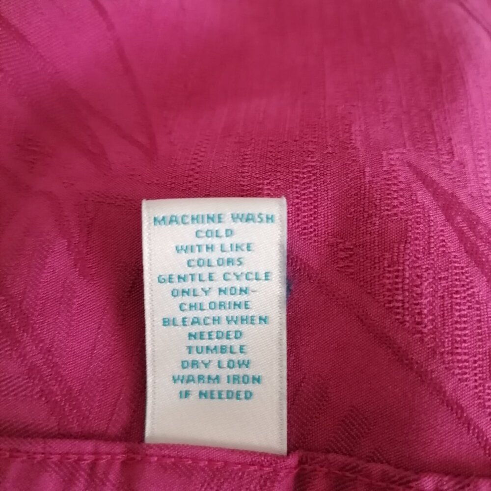 Caribbean Mens Pink Short Sleeve Collared Button Up Shirt Size XL - Picture 7 of 8